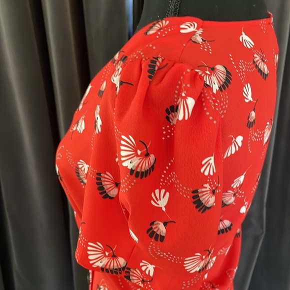 Orange and Black River Island Summer Dress - Picture 3 of 4